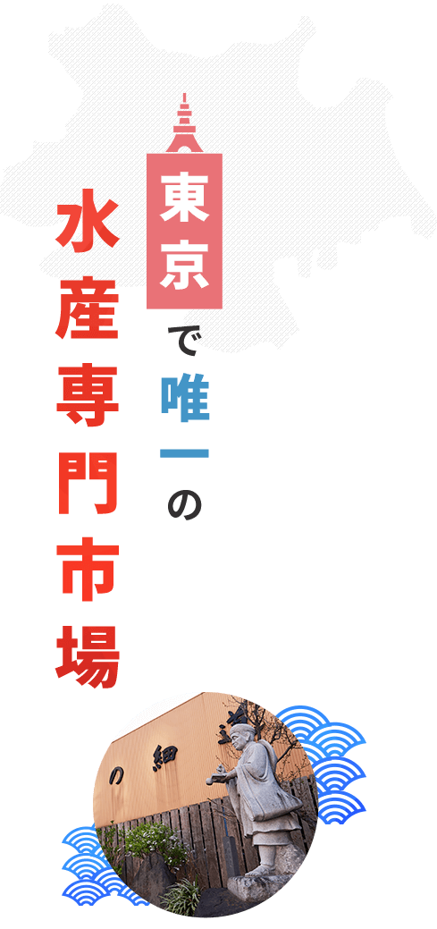 東京で唯一の水産専門市場